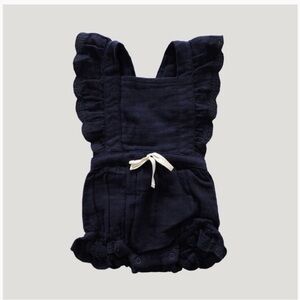 JAMIE KAY Organic Cotton Muslin Evie Playsuit - Peacock